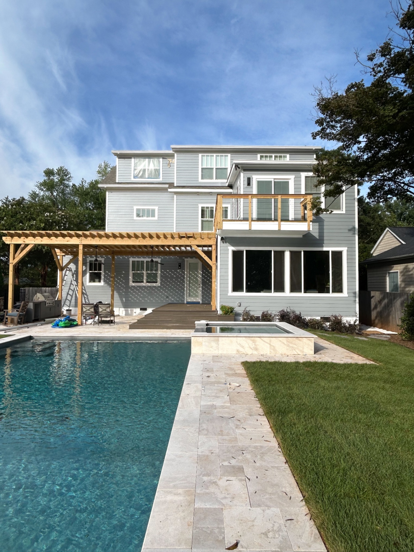 Rear Elevation — Wide View