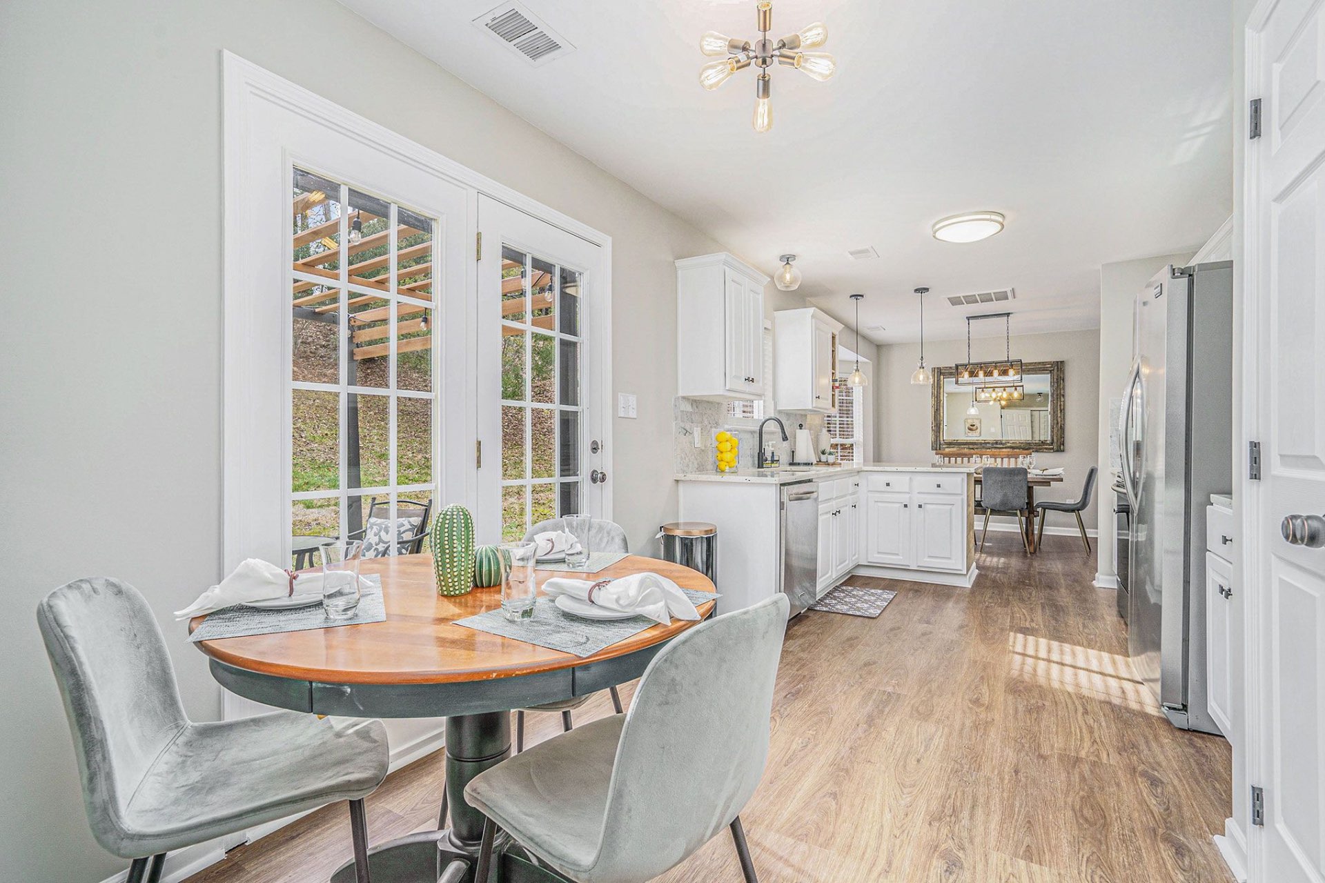 After — Dining & Kitchen View