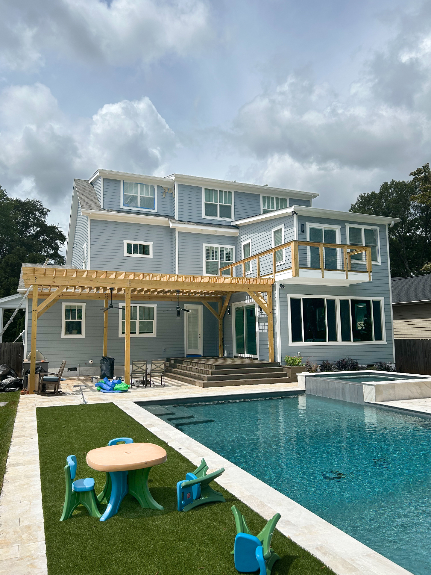 Rear Elevation — Poolside View