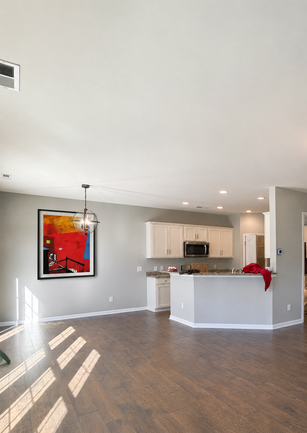 After — Open Living Room & Kitchen