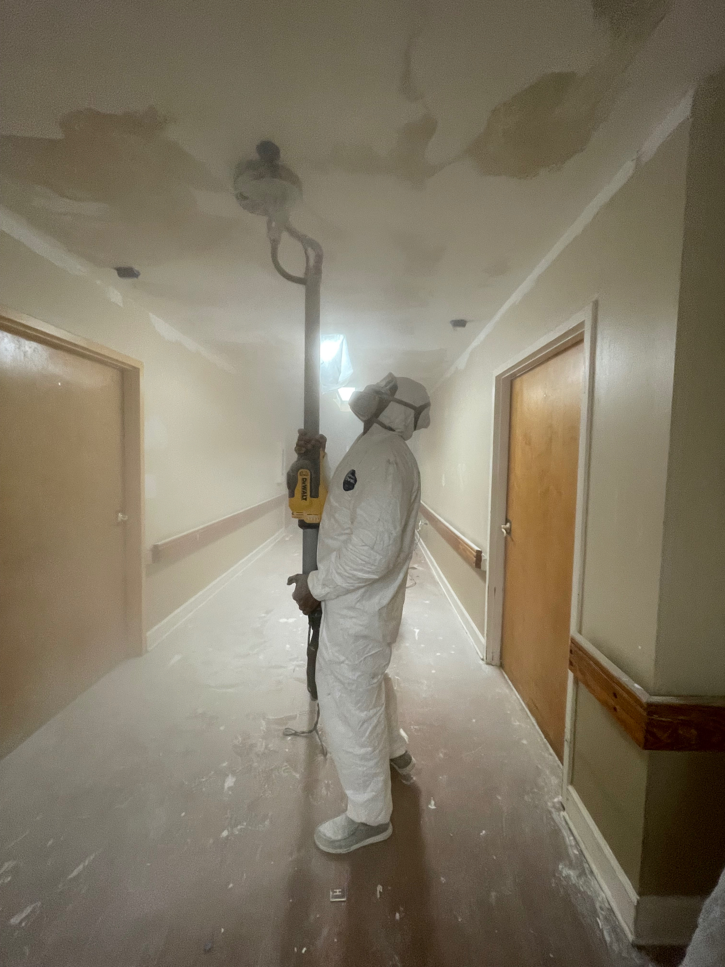 In Progress — Ceiling Sanding & Prep