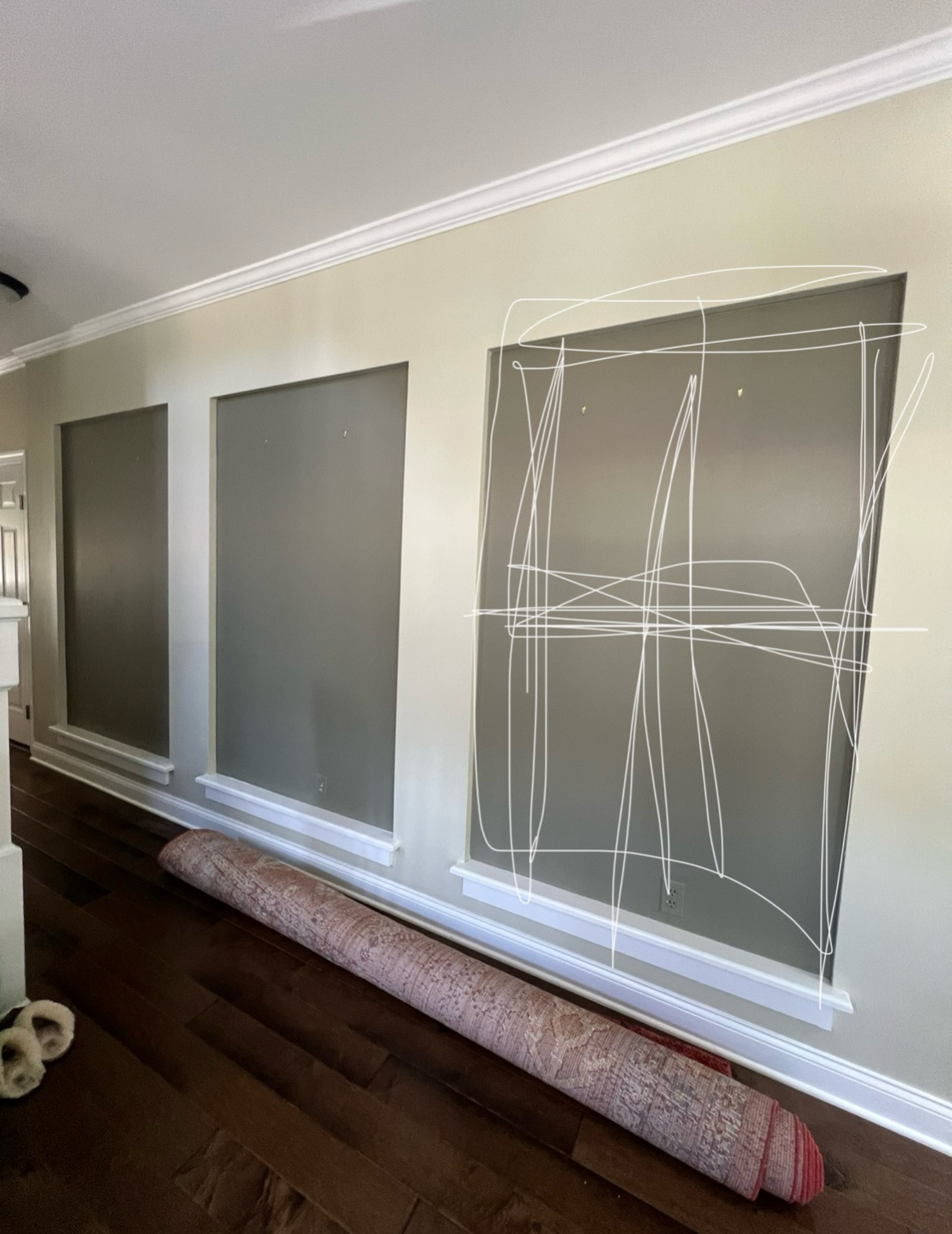 Before — Empty Panel Mouldings